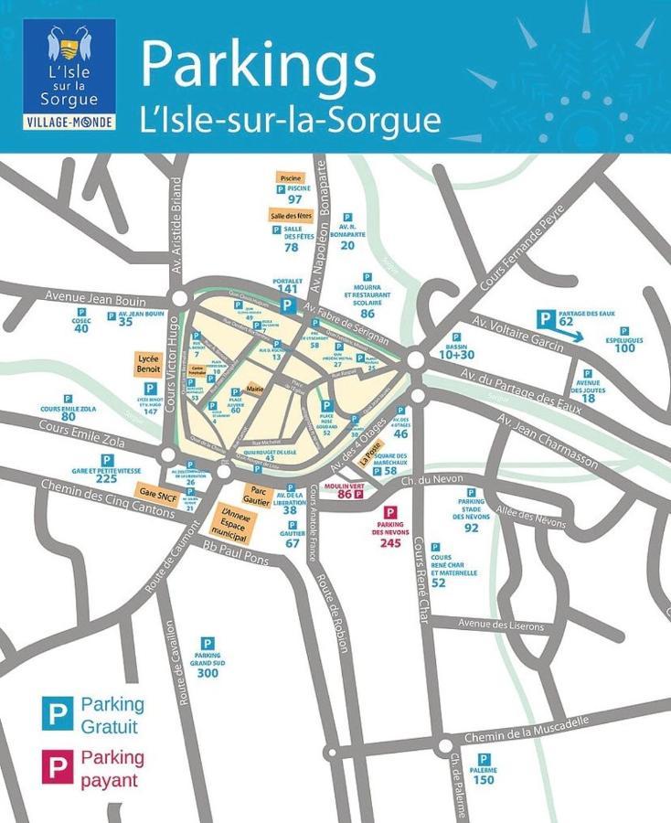Appartement Terrasse Climatise Calme En Centre-Ville LʼIsle-sur-la-Sorgue Zewnętrze zdjęcie